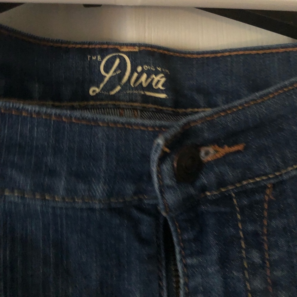 Old Navy Diva Low-Rider Blue Jeans, Plus Size 18